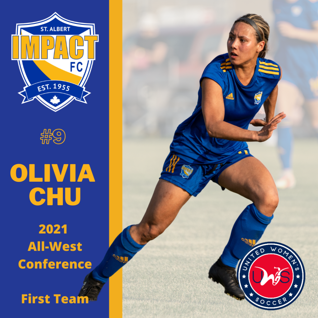 #9 Olivia Chu, 2021 All-West Conference 1st Team All Star