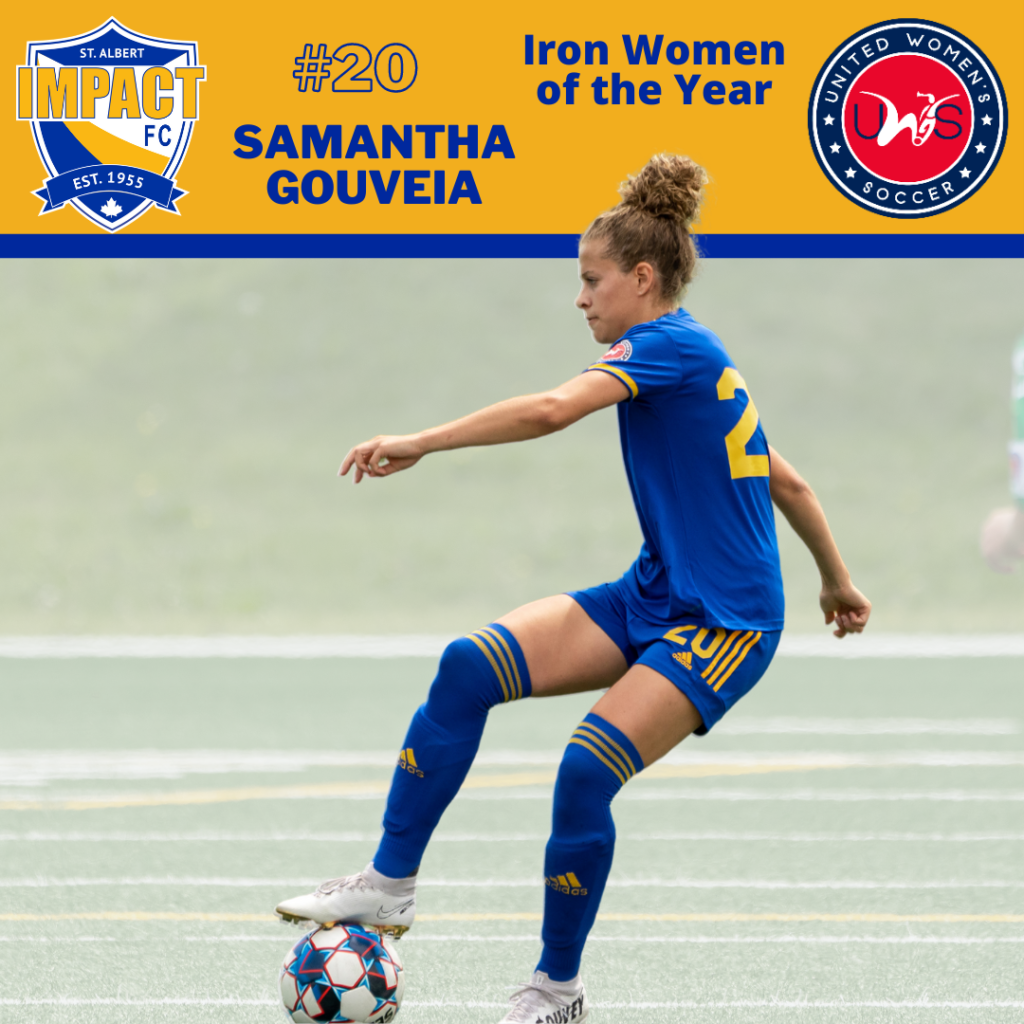 #20 Samantha Gouveia, 2021 All-West Conference Iron Women of the Year