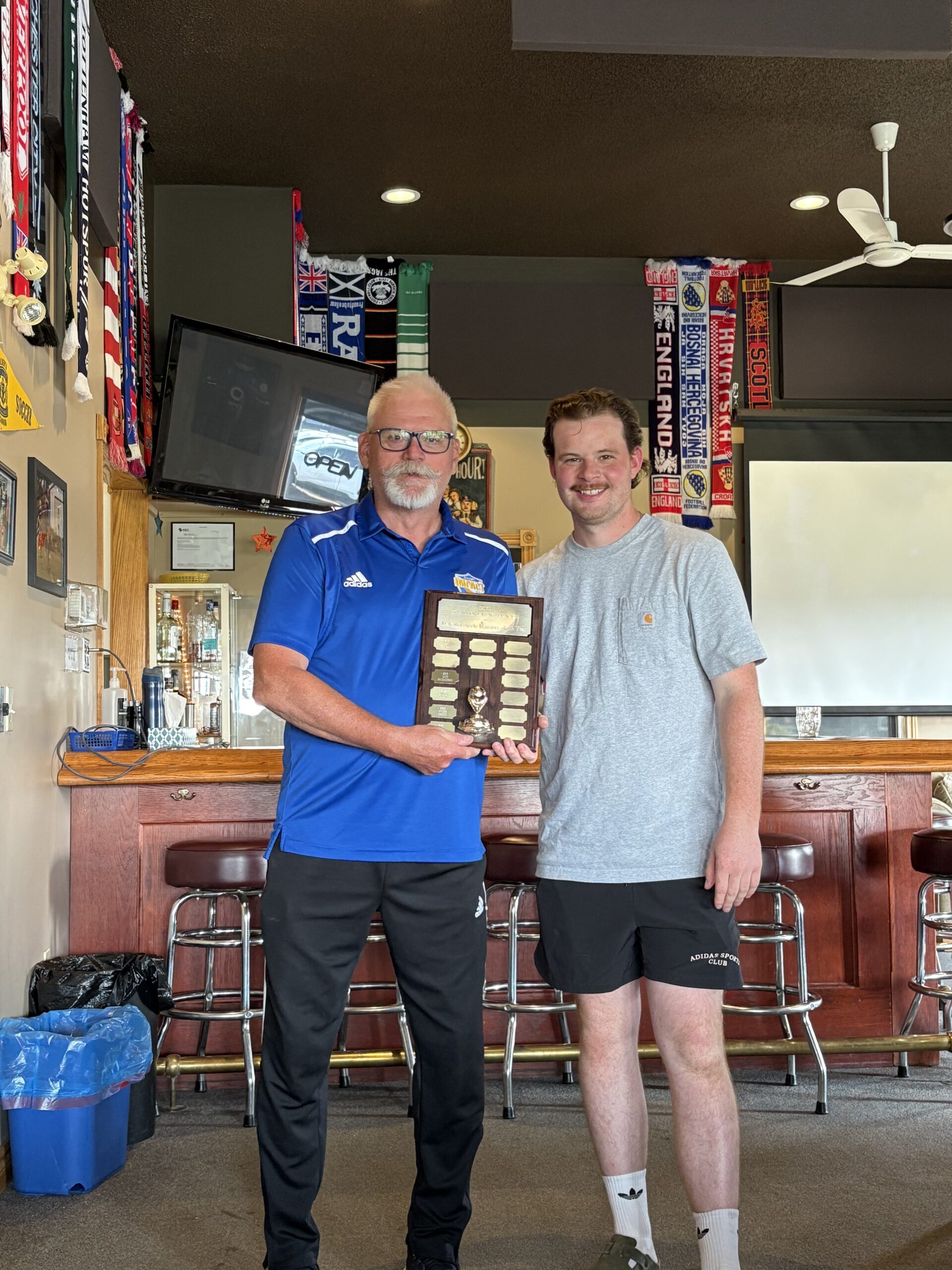 Malcolm Steele Manager of the Year Dave MacEachran